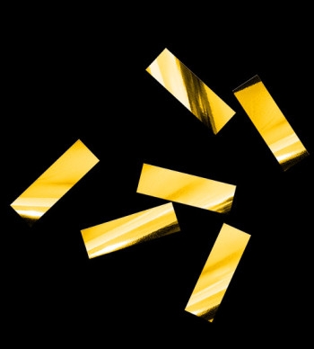 Аренда конфетти металлизированное золотое 17х55мм