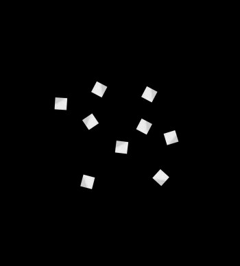 Аренда конфетти бумажное белое 6х6мм