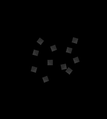 Аренда конфетти бумажное черное 6х6мм