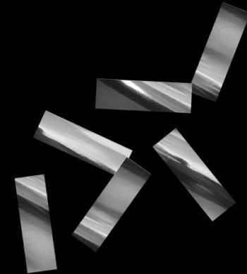 Аренда конфетти металлизированное черное 17х55мм