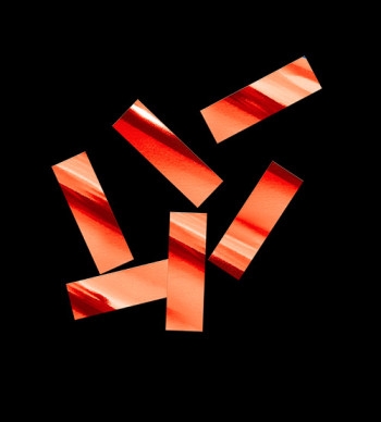 Аренда конфетти металлизированное красное 17х55мм