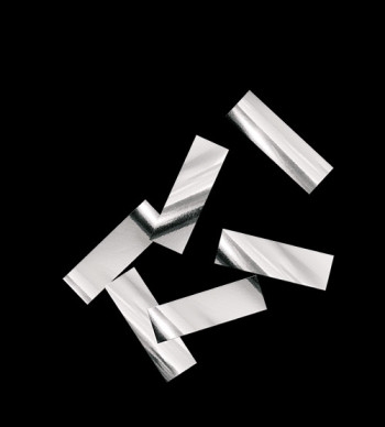 Аренда конфетти металлизированное серебряное 17х55мм