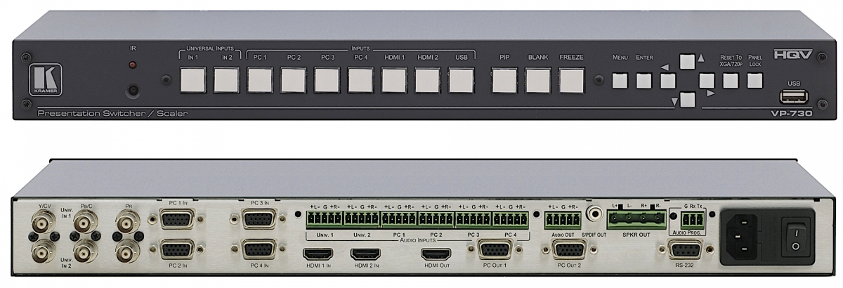 Аренда недорогого видеопульта Kramer VP-730 XL