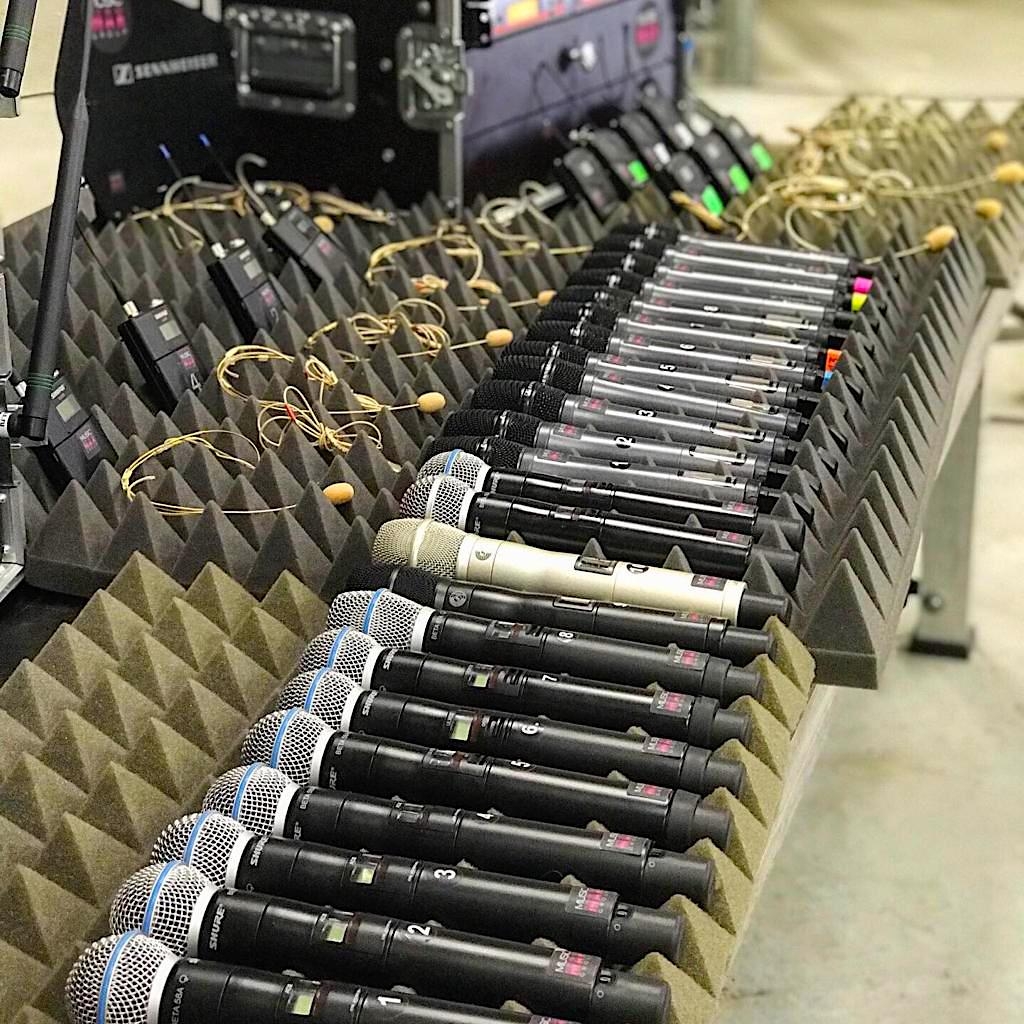 Аренда беспроводных микрофонов и головных гарнитур