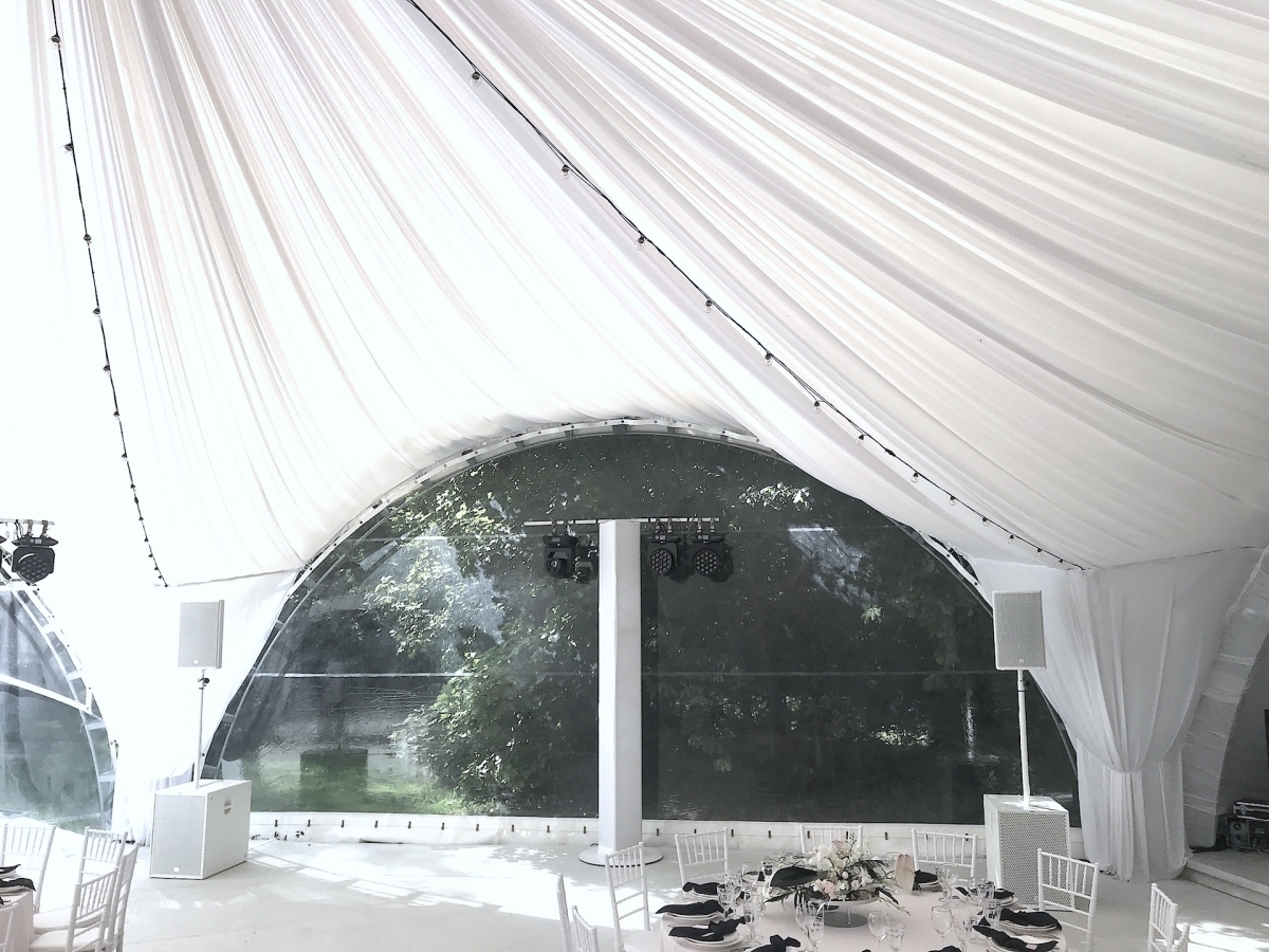 Аренда белого звука 4 кВт в шатер