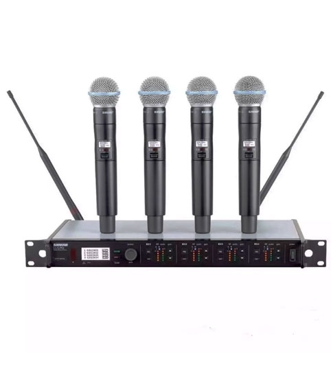 Радиосистема Shure ULXD 14QE с 4-х канальной базой в аренду Аренда радиомикрофона Shure ULXD 14QE с 4-х канальным приемником