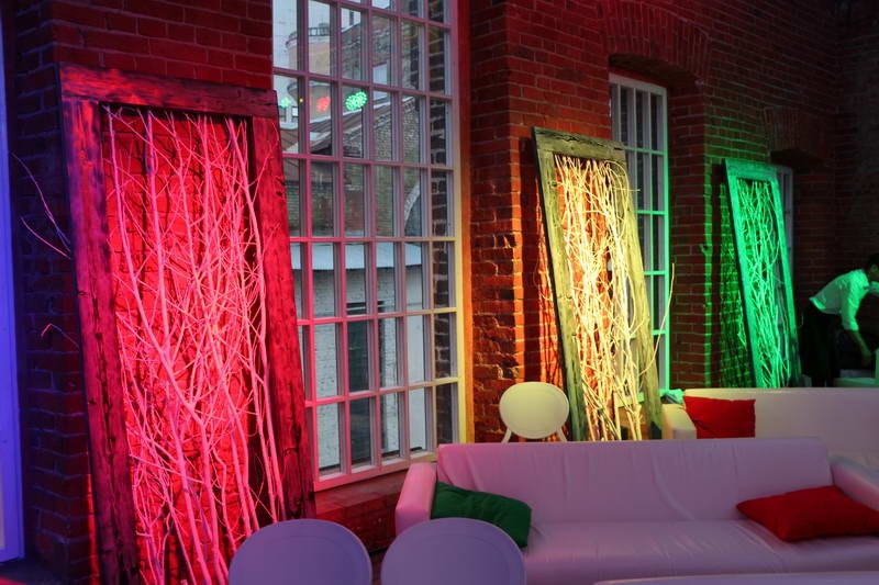 Подсветка декораций на мероприятии