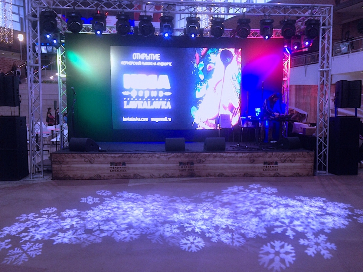 Производство гобо снежинки