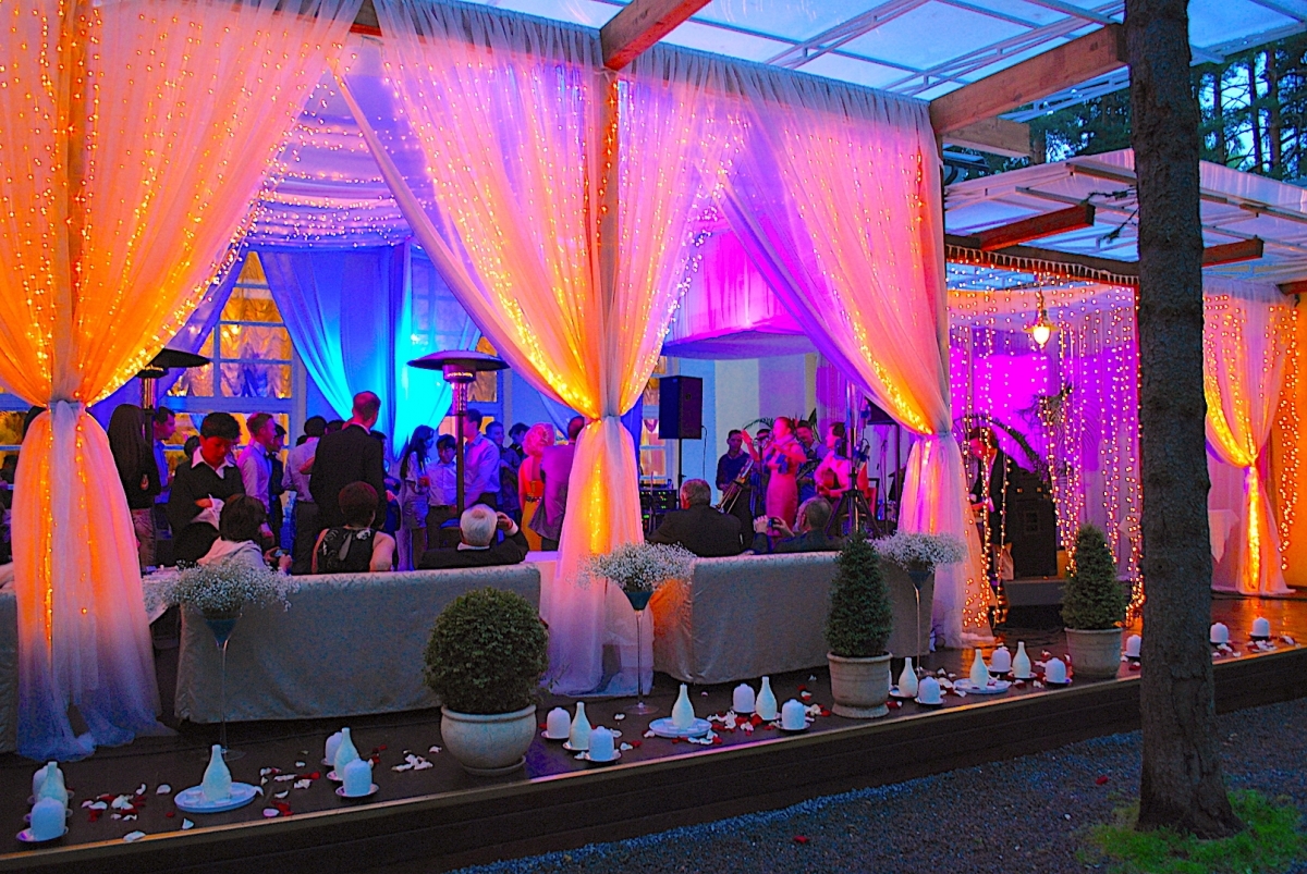 Аренда света для архитектурной подсветки веранды