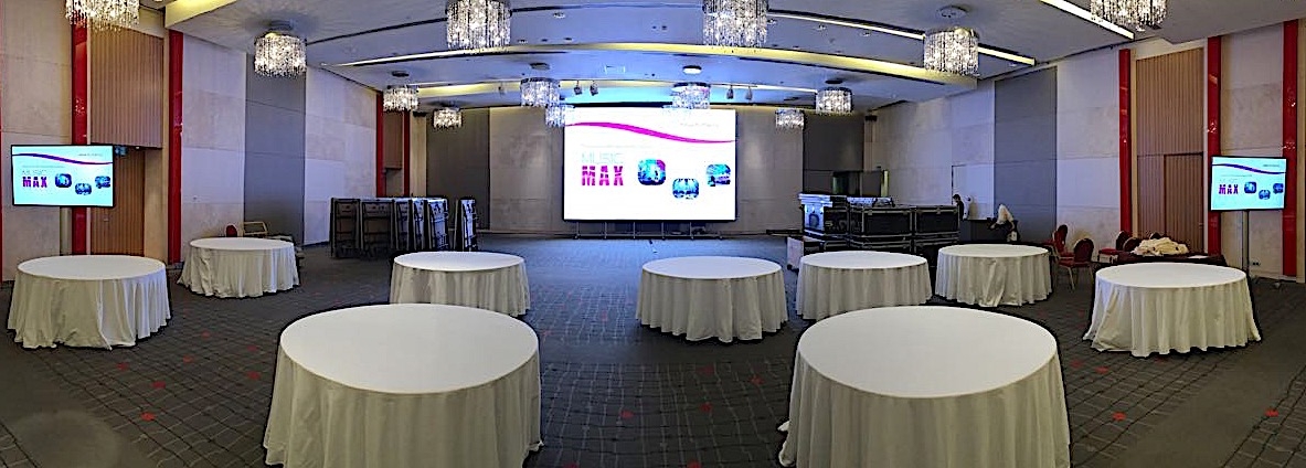 Аренда дублирующих основной экран плазм для конференции