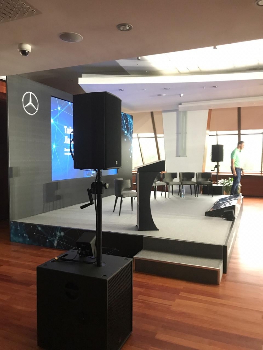 Аренда звука 3 кВт для Mercedes.