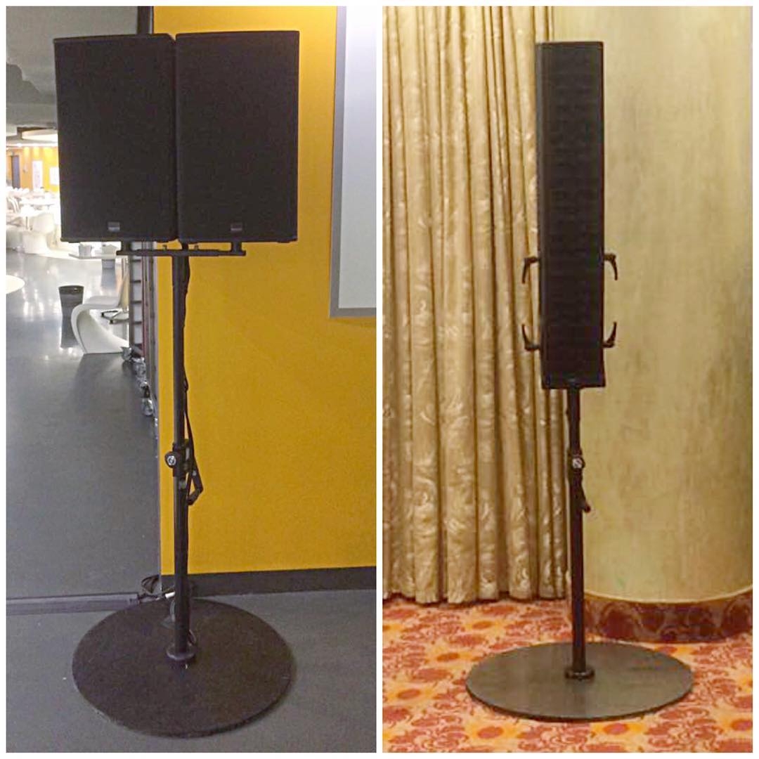 Аренда звука. Обычная колонка и компактный линейный массив.